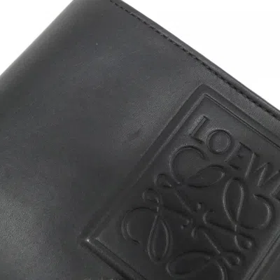 Pre-owned Loewe Black Leather Coin Purse/coin Case ()