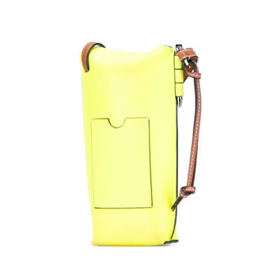 Pre-owned Loewe Brown Yellow Leather Shoulder Bag ()