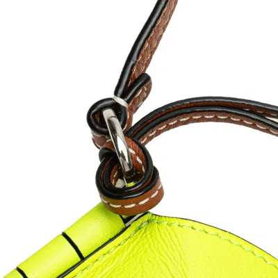 Pre-owned Loewe Brown Yellow Leather Shoulder Bag ()