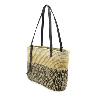 Pre-owned Loewe Black Wool Leather Basket Shoulder Bag ()