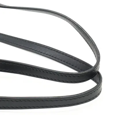 Pre-owned Loewe Black Wool Leather Basket Shoulder Bag ()