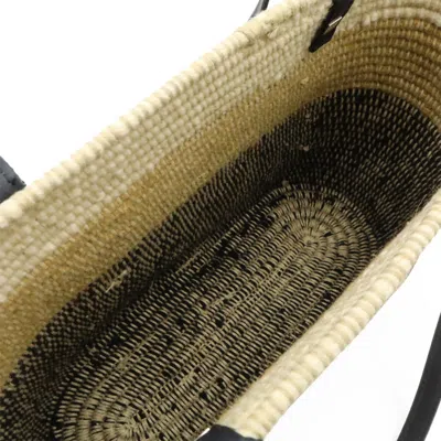 Pre-owned Loewe Black Wool Leather Basket Shoulder Bag ()