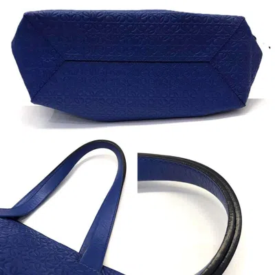 Pre-owned Loewe Blue Leather Tote Bag ()