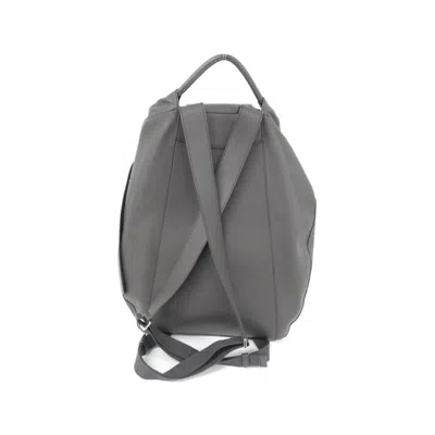 Pre-owned Loewe Dark Gray Leather Backpack ()