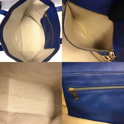 Pre-owned Loewe Blue Leather Tote Bag ()