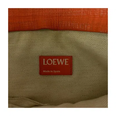 Pre-owned Loewe Orange Leather Clutch Bag ()