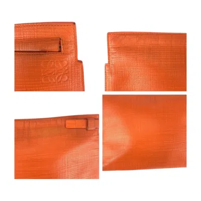 Pre-owned Loewe Orange Leather Clutch Bag ()