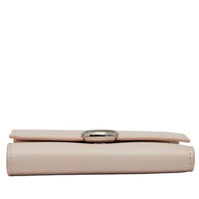 Pre-owned Loewe Pink Leather Wallet (tri-fold) ()