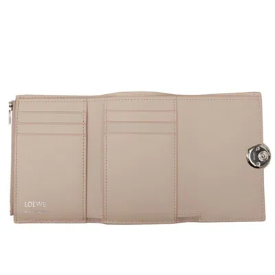 Pre-owned Loewe Pink Leather Wallet (tri-fold) ()