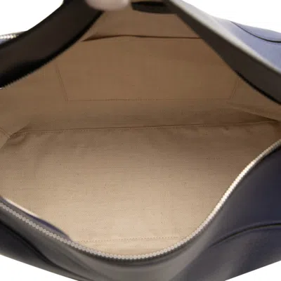 Pre-owned Loewe Puzzle Blue Navy Leather Handbag Shoulder Bag ()