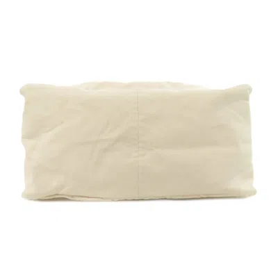 Pre-owned Loewe White Canvas Tote Bag ()