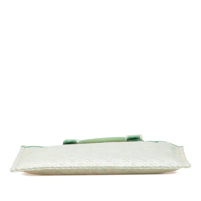 Pre-owned Loewe Green Canvas Leather Handbag Tote Bag ()