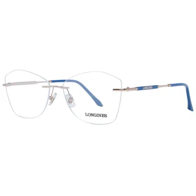 Longines Blue Metal Glasses Women's (frames) In Blue