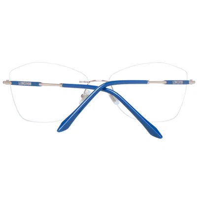 Longines Blue Metal Glasses Women's (frames) In Blue