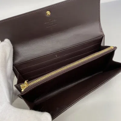 Pre-owned Louis Vuitton Amarante Long Wallet (bi-fold) () In Purple