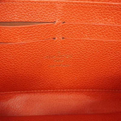 Pre-owned Louis Vuitton Auriane Long Wallet (bi-fold) () In Gold