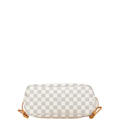 Pre-owned Louis Vuitton Azur White Cuir Ombre Leather Pvc Shoulder Bag Tote Bag ()