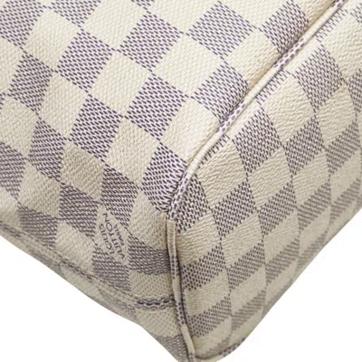 Pre-owned Louis Vuitton Azur White Cuir Ombre Leather Pvc Shoulder Bag Tote Bag ()