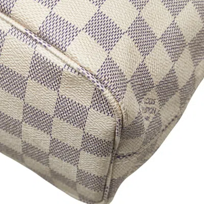 Pre-owned Louis Vuitton Azur White Cuir Ombre Leather Pvc Shoulder Bag Tote Bag ()