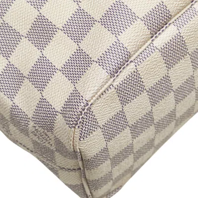 Pre-owned Louis Vuitton Azur White Cuir Ombre Leather Pvc Shoulder Bag Tote Bag ()