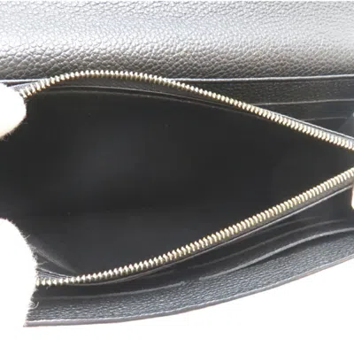 Pre-owned Louis Vuitton Beige Black Monogram Empreinte Long Wallet (tri-fold) () In Multi