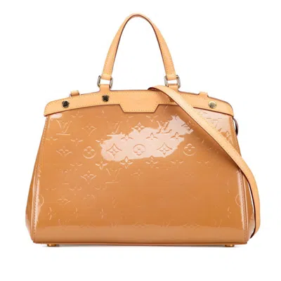 Pre-owned Louis Vuitton Beige Monogram Rose Velours Patent Leather Handbag Shoulder Bag ()