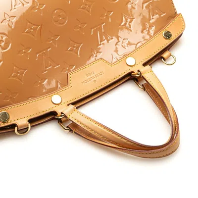 Pre-owned Louis Vuitton Beige Monogram Rose Velours Patent Leather Handbag Shoulder Bag ()