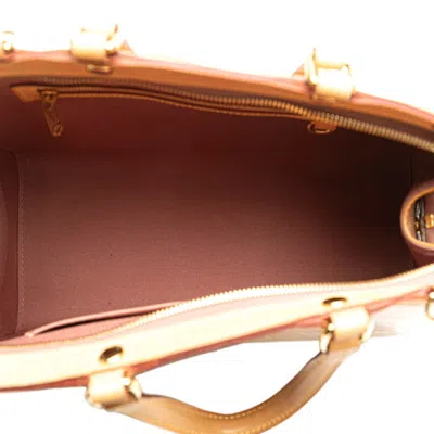 Pre-owned Louis Vuitton Beige Monogram Rose Velours Patent Leather Handbag Shoulder Bag ()