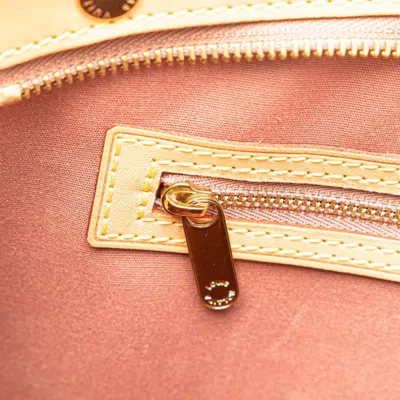 Pre-owned Louis Vuitton Beige Monogram Rose Velours Patent Leather Handbag Shoulder Bag ()