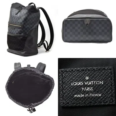 Pre-owned Louis Vuitton Black Backpack ()