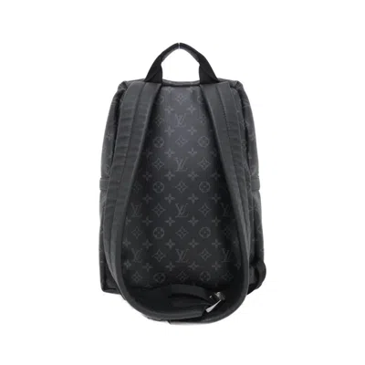 Pre-owned Louis Vuitton Black Coated Canvas Backpack ()