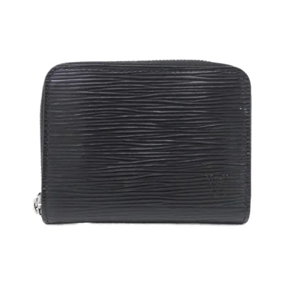Pre-owned Louis Vuitton Black Epi Leather Coin Purse/coin Case ()