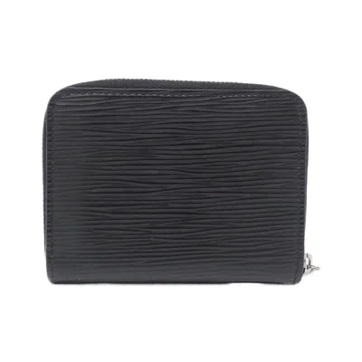 Pre-owned Louis Vuitton Black Epi Leather Coin Purse/coin Case ()
