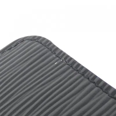 Pre-owned Louis Vuitton Black Epi Leather Coin Purse/coin Case ()