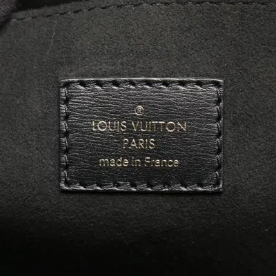 Pre-owned Louis Vuitton Black Gray Canvas Leather Tote Bag () In Multi