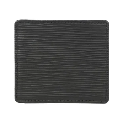 Pre-owned Louis Vuitton Black Leather Coin Purse/coin Case ()
