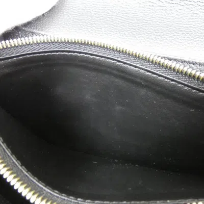 Pre-owned Louis Vuitton Black Leather Long Wallet (bi-fold) ()