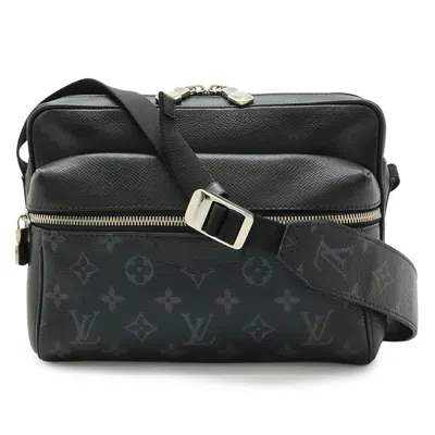 Pre-owned Louis Vuitton Black Monogram Eclipse Noir Taigarama Monogram Eclipse Shoulder Bag ()