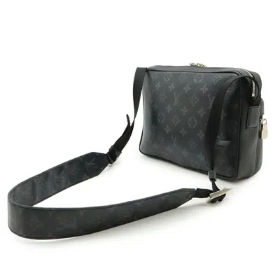 Pre-owned Louis Vuitton Black Monogram Eclipse Noir Taigarama Monogram Eclipse Shoulder Bag ()