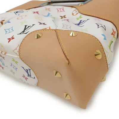 Pre-owned Louis Vuitton Blanc Multi-color Monogram Multicolore Handbag Shoulder Bag ()