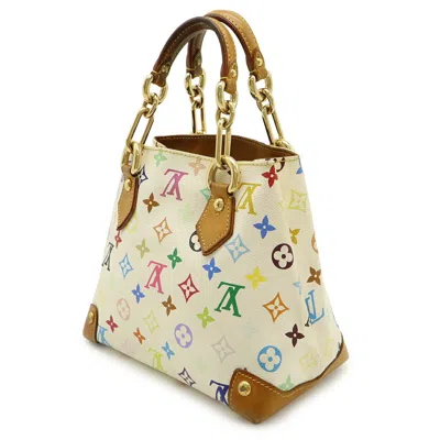 Pre-owned Louis Vuitton Blanc Multi-color White Monogram Multicolore Handbag Tote Bag ()
