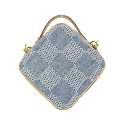 Pre-owned Louis Vuitton Blue Cotton Canvas Shoulder Bag ()