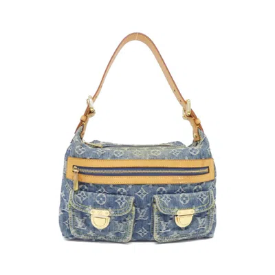 Pre-owned Louis Vuitton Blue Denim Shoulder Bag ()