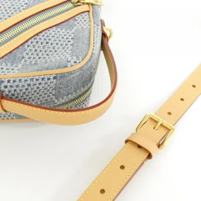 Pre-owned Louis Vuitton Blue Cotton Canvas Shoulder Bag ()