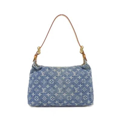 Pre-owned Louis Vuitton Blue Denim Shoulder Bag ()