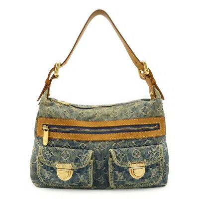 Pre-owned Louis Vuitton Blue Monogram Denim Shoulder Bag ()