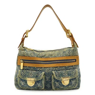 Pre-owned Louis Vuitton Blue Monogram Denim Shoulder Bag ()