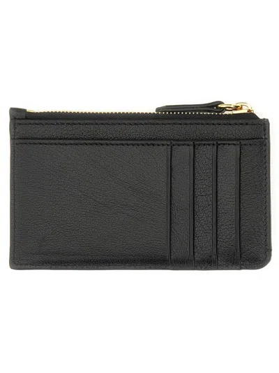 Chloé Signature Coin Purse Gold-tone Hardware In Black