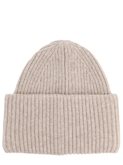 Acne Studios "face" Logo Cap In Neutral