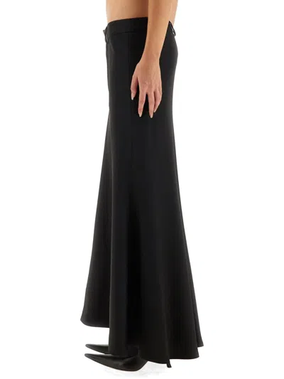 Balenciaga "godet" Maxi Skirt In Black
